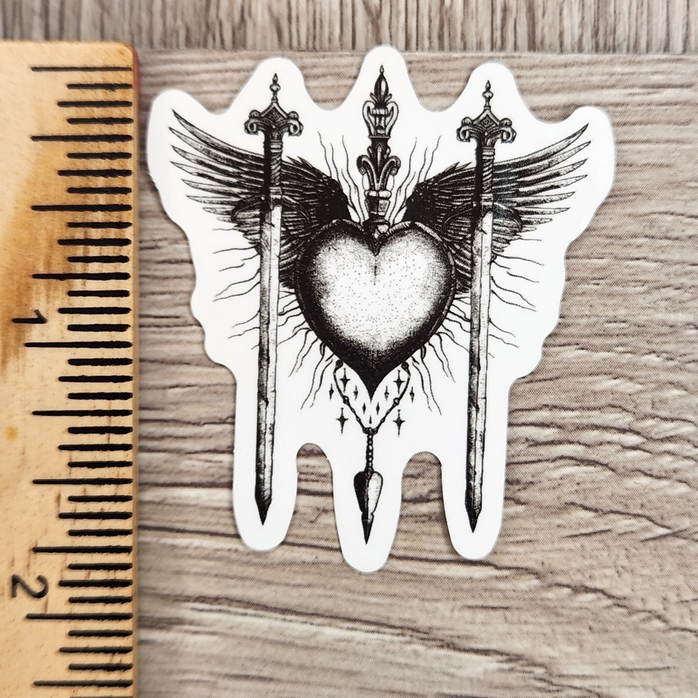 10/$10 Sticker Black And White Tarot Witchy Wicca Goth